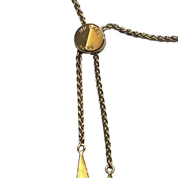 Michael Kors Slider Bracelet In 14K Gold-Plated Sterling Silver Pave Link New - Picture 6 of 8